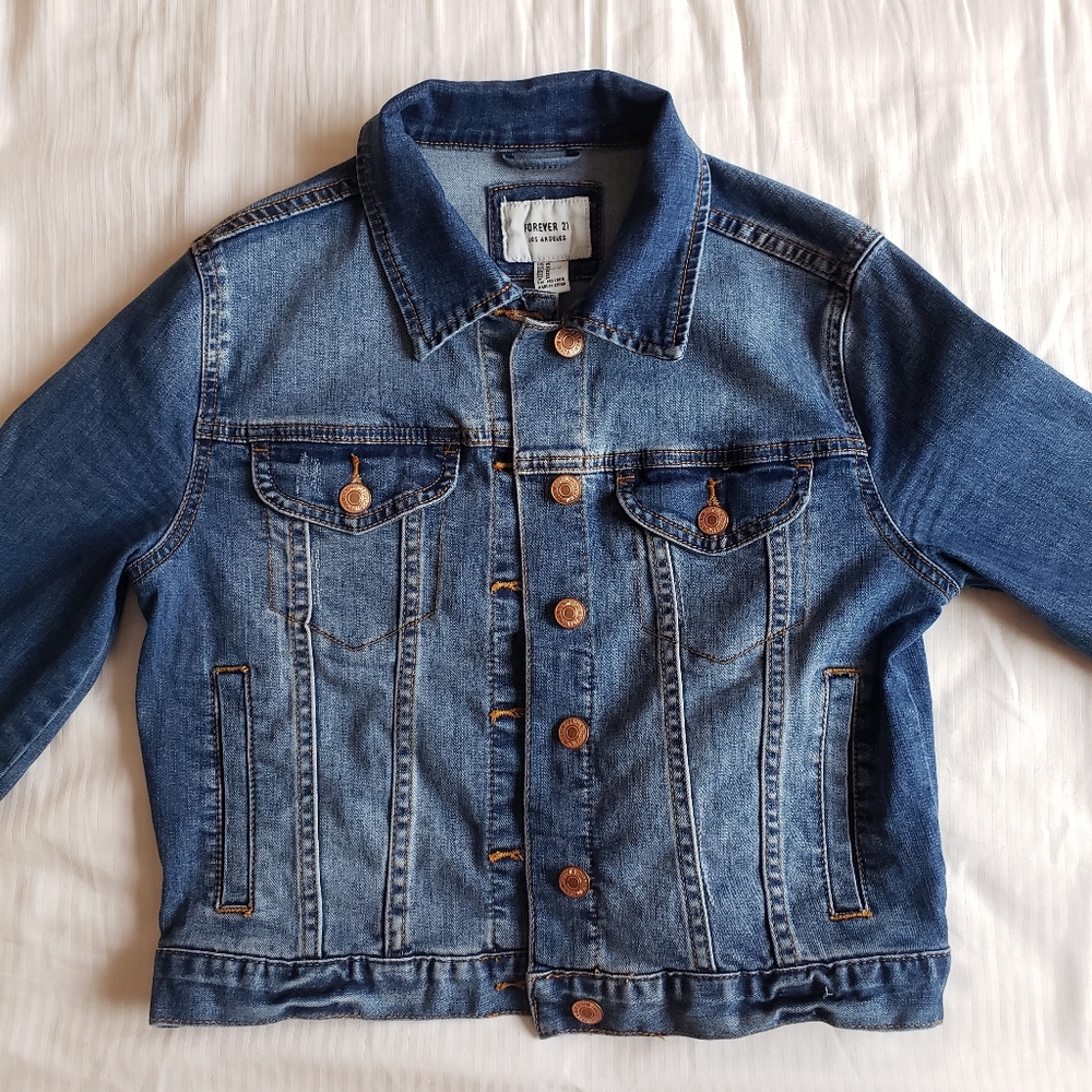 Cropped Denim Jacket | Forever 21